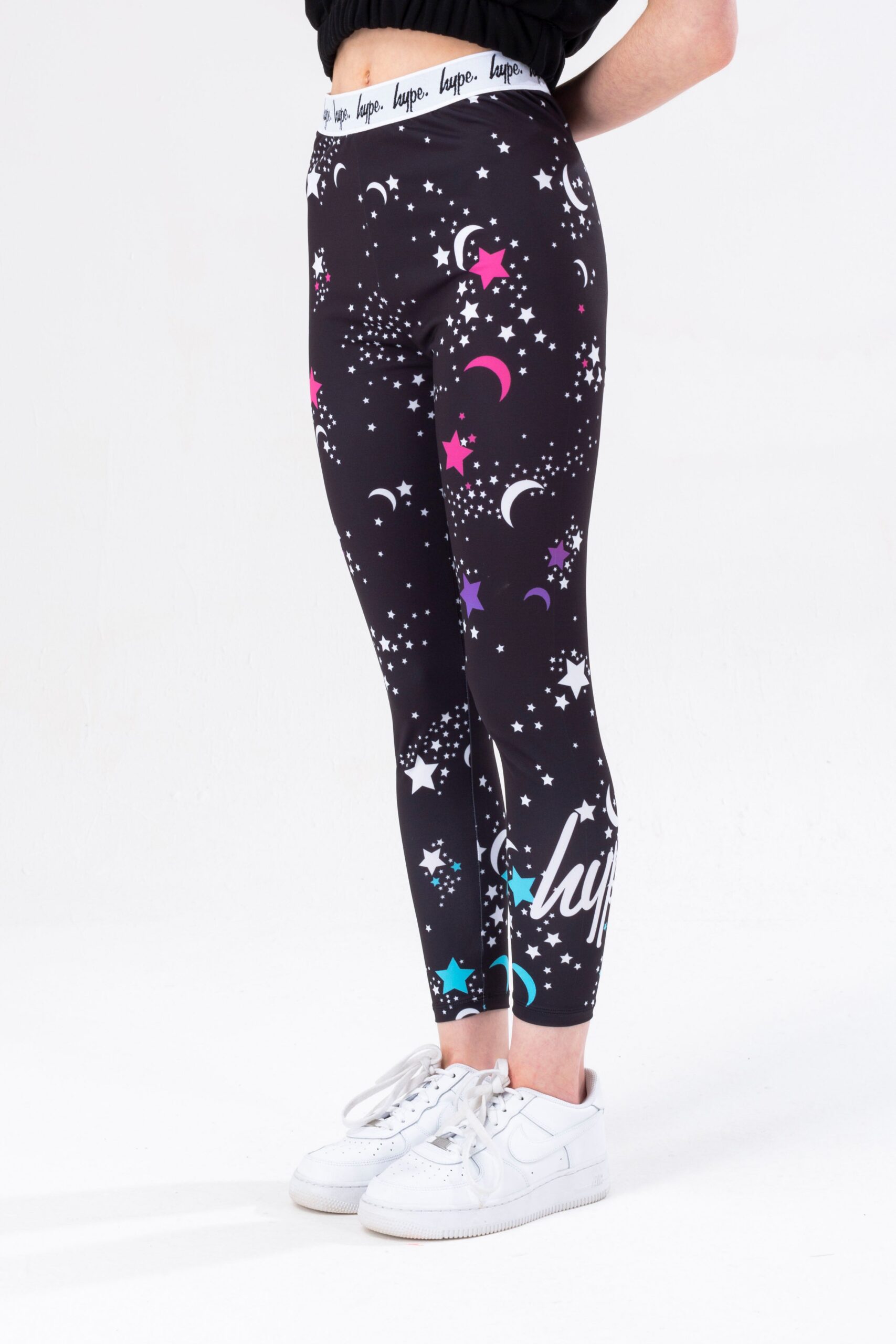 17.59HYPE GIRLS-LEGGINGS DE LEOPARDO múltiple color negro para chicas